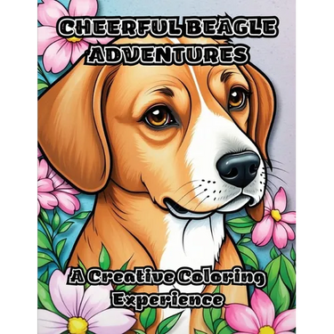 Cheerful Beagle Adventures: A Creative Coloring Experience