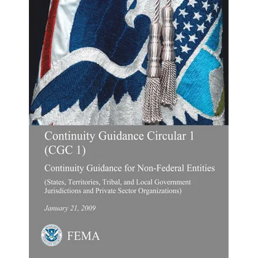 Continuity Guidance Circular 1 (CGC 1): Continuity Guidance for Non-Federal Entities (States, Territories, Tribal, and Local Government Jurisdictions