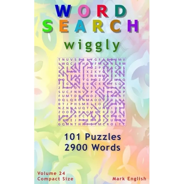 Word Search: Wiggly, 101 Puzzles, 2900 Words, Volume 24, Compact 5"x8" Size