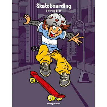 Skateboarding Coloring Book 1