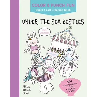 Under the Sea Besties: Paper Craft Coloring Book
