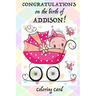 CONGRATULATIONS on the birth of ADDISON! (Coloring Card): (Personalized Card/Gift) Personal Inspirational Messages & Quotes, Adult Coloring