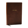 NKJV Foundation Study Bible, Wide-Margin, Brown Leathersoft, Red Letter