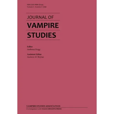 Journal of Vampire Studies: Vol. 1, No. 1 (2020)