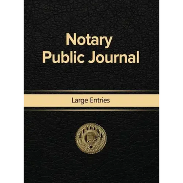 Notary Public Journal Large Entries