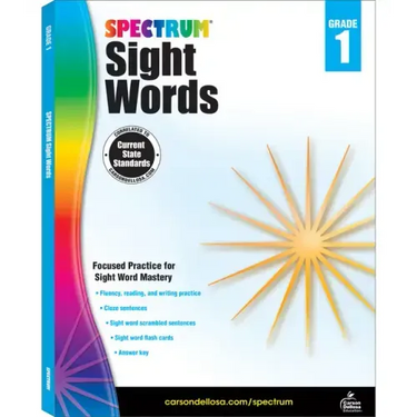 Spectrum Sight Words, Grade 1: Volume 103