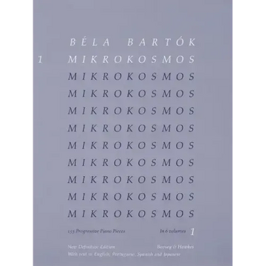 Bela Bartok - Mikrokosmos Volume 1 (Blue): 153 Progressive Piano Pieces