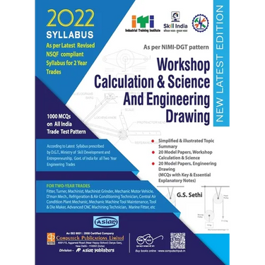Fitter Workshop Calculation & Science And Engineering Drawing (NSQF 1st & 2nd Year)