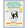 Addition and Subtraction Workbook for Double, Triple, & Multi-Digit: Practice 100 Days of Math Drills with Ronny the Frenchie