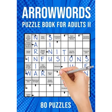 Arrow Word Puzzle Books for Adults: Arrowword Crossword Activity Puzzles Book II 80 Puzzles (UK Version)