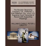 The Bowater Steamship Company, Ltd., Petitioner, V. Earl Patterson, Etc., et al. U.S. Supreme Court Transcript of Record with Supporting Pleadings