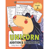 Unicorn Addition and Subtraction Grade 1: Daily Basic Math Practice for Kids