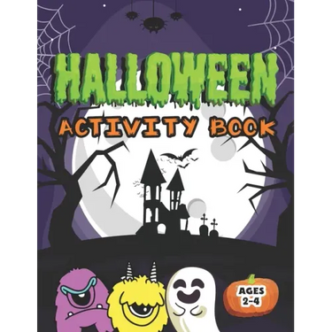 Halloween Activity Book: Cute Monsters Coloring Book Mazes Tracing Shapes Handwriting Practice Learning Workbook for Kids Ages 2-4