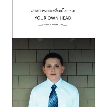 Create Papier Mache Copy of Your Own Head