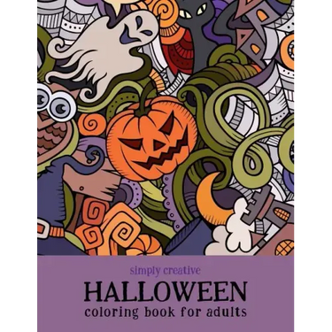 Simply Creative Halloween Coloring Book for Adults