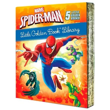 Spider-Man Little Golden Book Library (Marvel): Spider-Man!; Trapped by the Green Goblin; The Big Freeze!; High Voltage!; Night of the Vulture!
