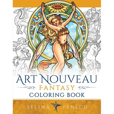 Art Nouveau Fantasy Coloring Book