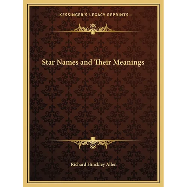Star Names and Their Meanings