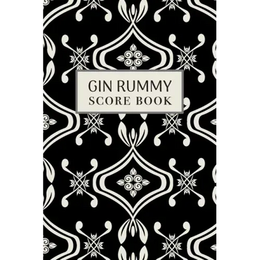 Gin Rummy Score Book: 6x9, 110 pages, Keep Track of Scoring Card Games Black