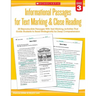Informational Passages for Text Marking & Close Reading: Grade 3: 20 Reproducible Passages with Text-Marking Activities That Guide Students to Read St