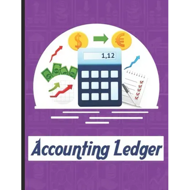 accounting ledgers for bookkeeping: Accounting General Ledge, sustained and long lasting tracking and record keeping Size:8.5"x11" in 100