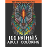 100 Animals Adult Coloring Book: 100 Animals Coloring Book with Lions, Elephants, Owls, Fish, butterfly, tiger, Dogs, Cats, and Many More!