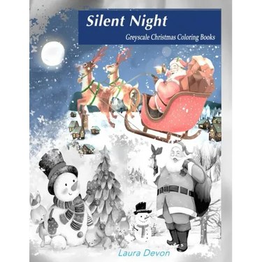 Greyscale Christmas Coloring Books