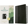 NLT Life Application Study Bible, Third Edition (Leatherlike, Black/Onyx, Indexed, Red Letter)