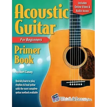 Acoustic Guitar Primer Book for Beginners with Online Video and Audio Access