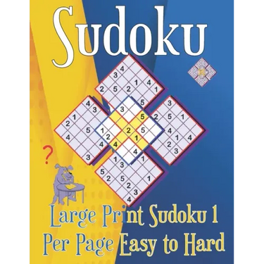 Large Print Sudoku 1 Per Page Easy to Hard: Sudoku puzzle book for adults