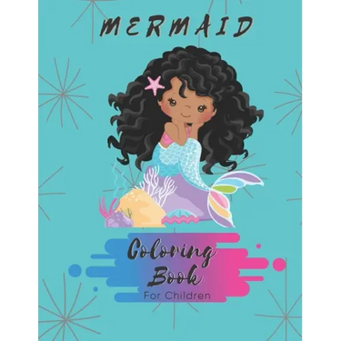 Mermaid Coloring Book: For Girls - 30 Pages - Paperback - Made In USA - Size 8.5x11