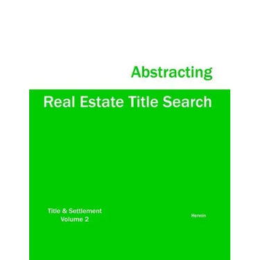 Real Estate Title Search Abstracting