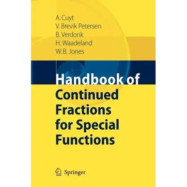 Handbook of Continued Fractions for Special Functions