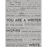Writer Motivational Notebook - Writing Prompts To Cure Writer's Block - The Writing Manifesto Blank Journal: Writing Quotes to Inspire Writing & Poetr