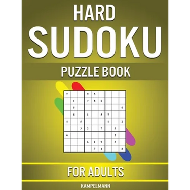 Hard Sudoku Puzzle Book for Adults: 400 Very Hard Sudokus for Advanced Players