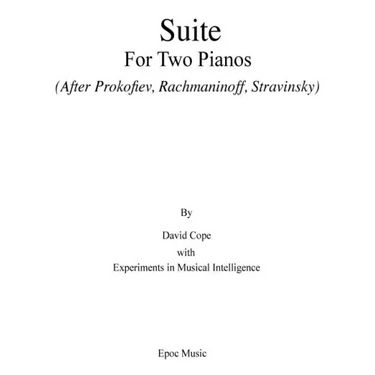 Suite for Two Pianos (After Rachmaninoff): (Prokofiev, Rachmaninoff, Stravinsky)