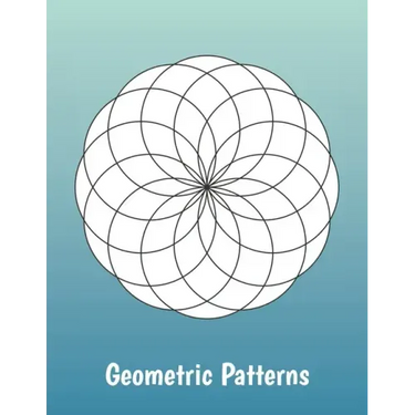Geometric Patterns: Intricate coloring book pages for adults and teens
