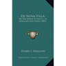 De Nova Villa: Or The House Of Nevill, In Sunshine And Shade (1885)