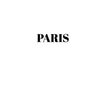 Paris: Hardcover White Decorative Book for Decorating Shelves, Coffee Tables, Home Decor, Stylish World Fashion Cities Design