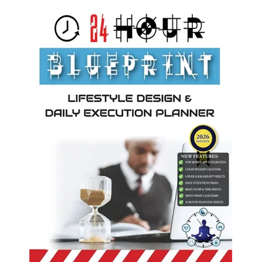 24 Hour Blueprint: Lifestyle Design & Daily Execution Planner (2026 Edition)
