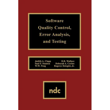 Software Quality Control, Error, Analysis