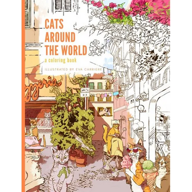 Cats Around the World: A Coloring Book