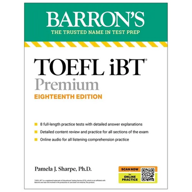 TOEFL IBT Premium with 8 Practice Tests + Online Audio, Eighteenth Edition