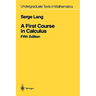 A First Course in Calculus