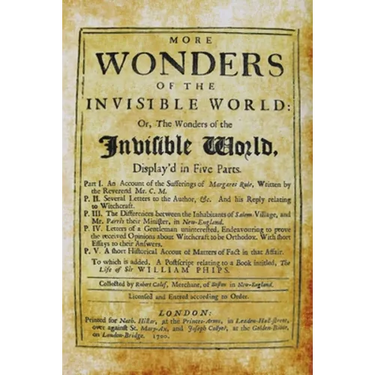 More Wonders of the Invisible World