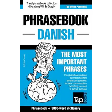 English-Danish phrasebook and 3000-word topical vocabulary
