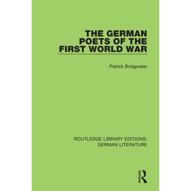 The German Poets of the First World War