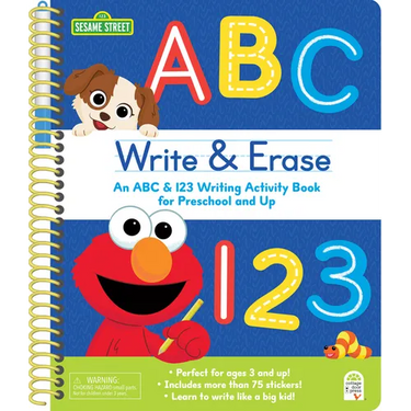 Sesame Street Write & Erase ABC and 123