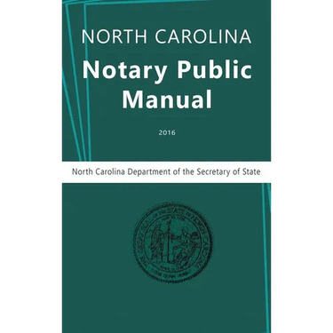 North Carolina Notary Public Manual, 2016
