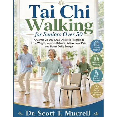 Tai Chi Walking for Seniors Over 50: A Gentle 28-Day Chair-Assisted Program to Lose Weight, Improve Balance, Relieve Joint Pain, and Boost Daily Energ
